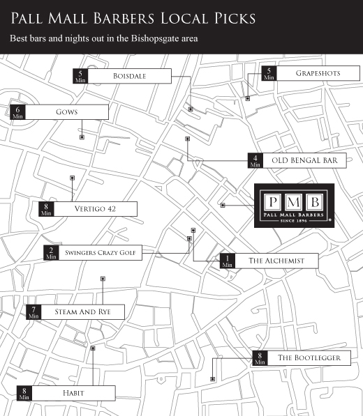 Best bars and nights our in the Bishopsgate area
