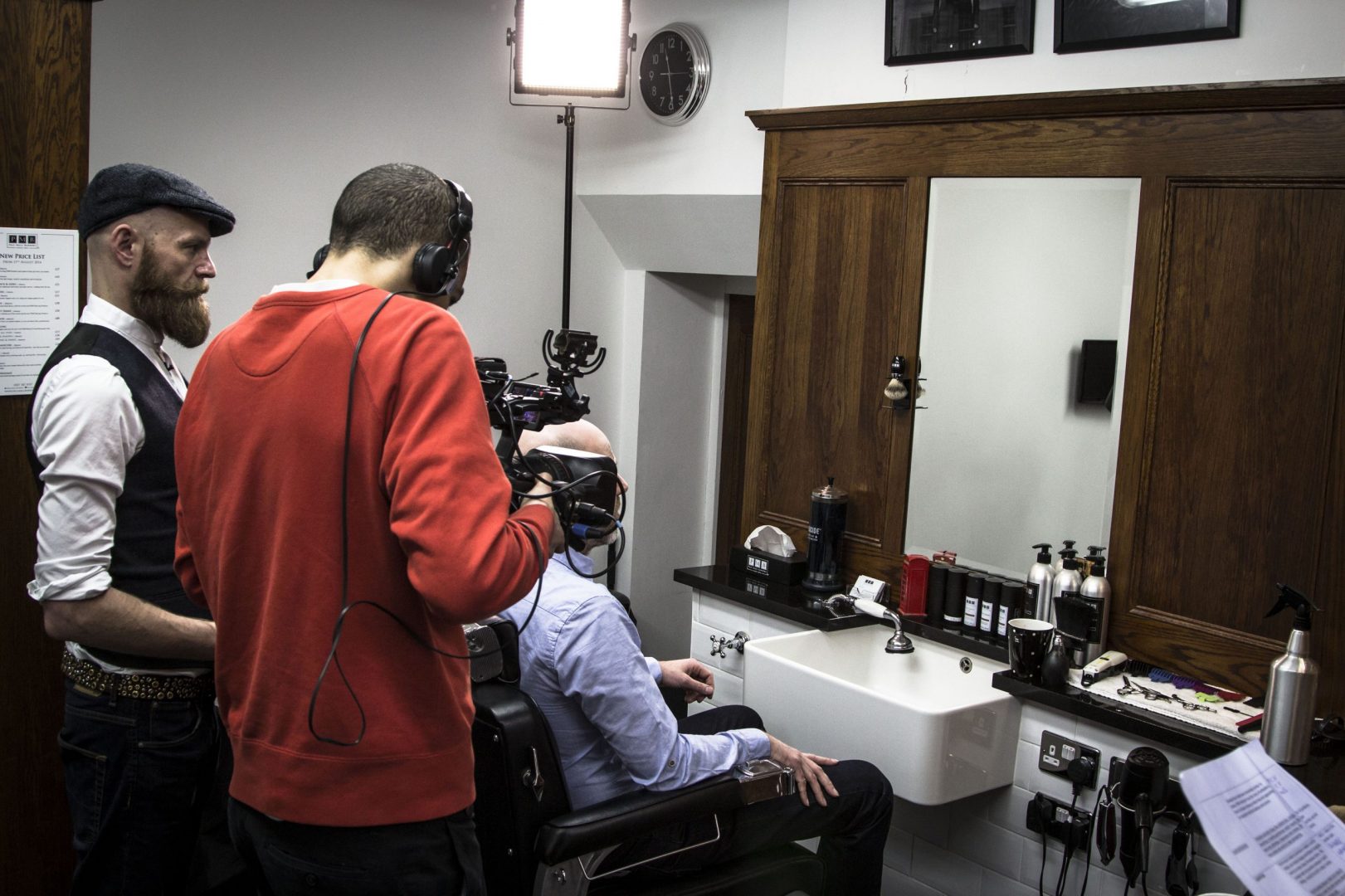 BBC Filming Barbering