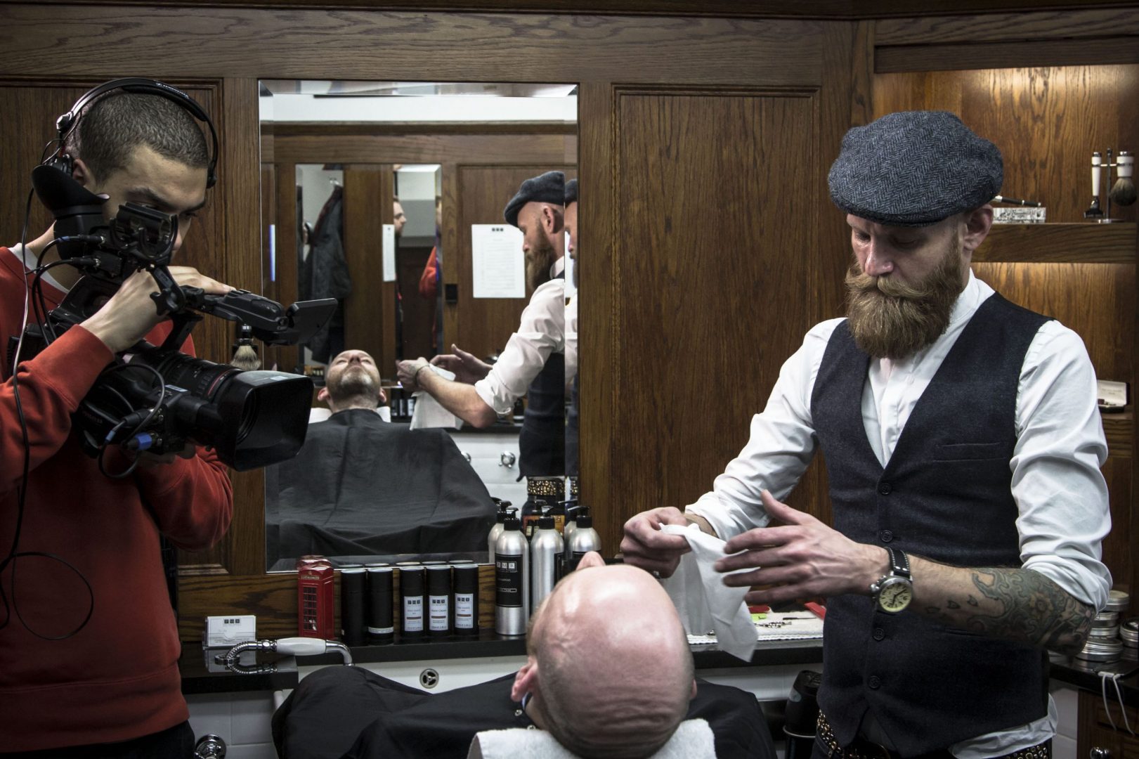 Barbering & BBC filming